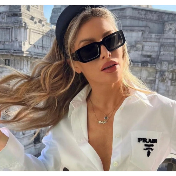 NEW Prada PR06YS Sunglasses in Black - Picture 1 of 11